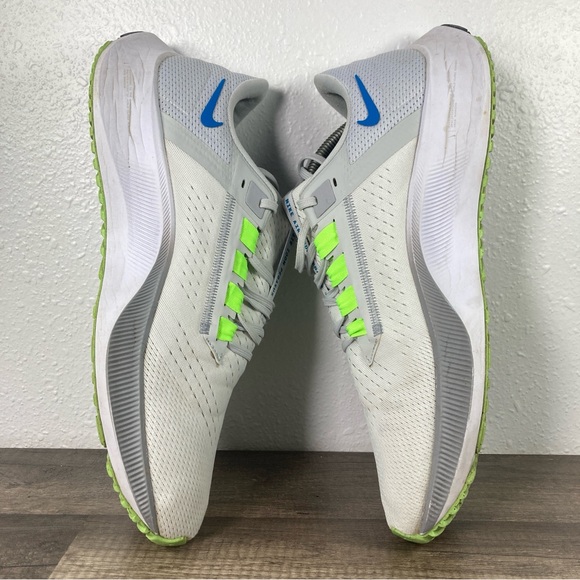 Nike Air Zoom Pegasus 38 Shoes Mens Size 13 White Blue  Running Gym CW7356-103 - Picture 6 of 12